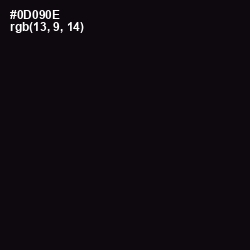 #0D090E - Cod Gray Color Image