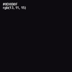 #0D0B0F - Woodsmoke Color Image