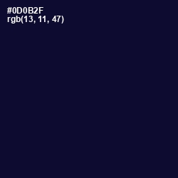 #0D0B2F - Black Rock Color Image