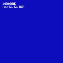 #0D0DBD - International Klein Blue Color Image