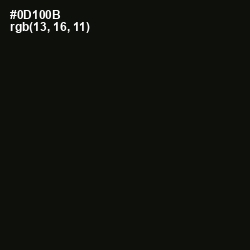 #0D100B - Gordons Green Color Image