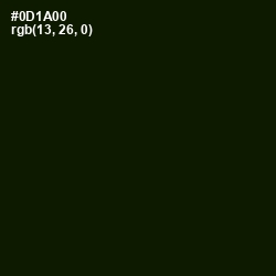 #0D1A00 - Black Forest Color Image