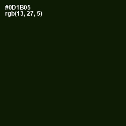#0D1B05 - Black Forest Color Image