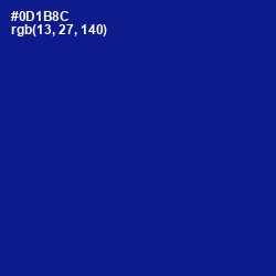 #0D1B8C - Ultramarine Color Image