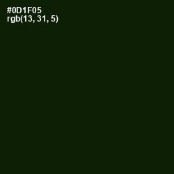 #0D1F05 - Black Forest Color Image
