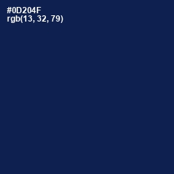 #0D204F - Blue Whale Color Image