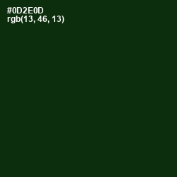 #0D2E0D - Palm Green Color Image