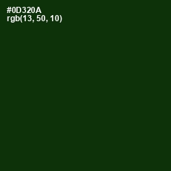 #0D320A - Deep Forest Green Color Image