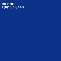 #0D3289 - Resolution Blue Color Image