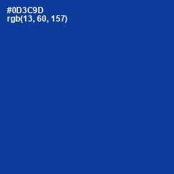 #0D3C9D - Smalt Color Image