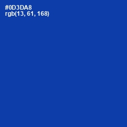 #0D3DA8 - International Klein Blue Color Image