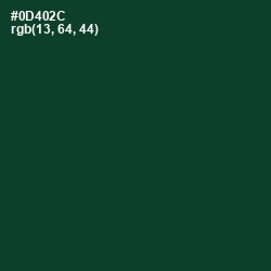 #0D402C - Sherwood Green Color Image