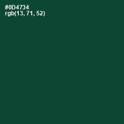 #0D4734 - Sherwood Green Color Image