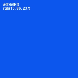 #0D56ED - Blue Ribbon Color Image
