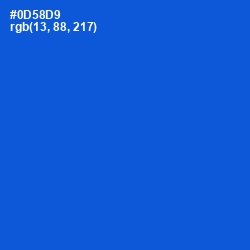 #0D58D9 - Science Blue Color Image