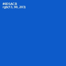#0D5ACB - Science Blue Color Image