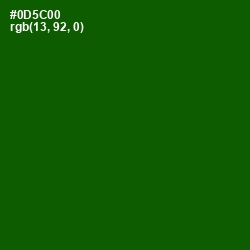 #0D5C00 - Dark Fern Color Image