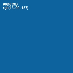 #0D639D - Bahama Blue Color Image