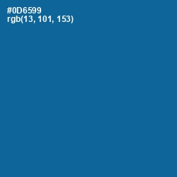 #0D6599 - Bahama Blue Color Image