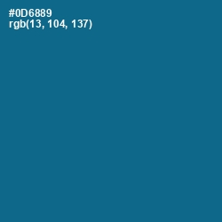 #0D6889 - Bahama Blue Color Image