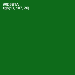 #0D6B1A - Japanese Laurel Color Image