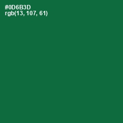 #0D6B3D - Fun Green Color Image