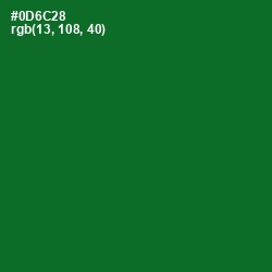 #0D6C28 - Fun Green Color Image