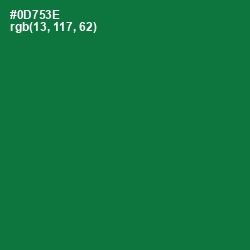 #0D753E - Fun Green Color Image