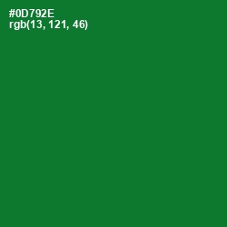 #0D792E - Fun Green Color Image