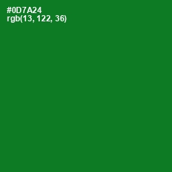 #0D7A24 - Fun Green Color Image