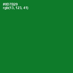 #0D7B29 - Fun Green Color Image