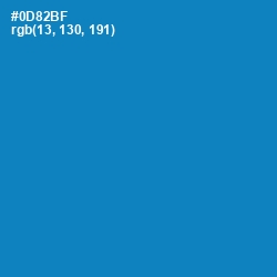 #0D82BF - Bondi Blue Color Image