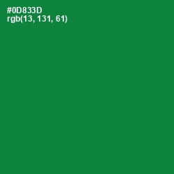 #0D833D - Forest Green Color Image