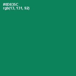 #0D835C - Deep Sea Color Image