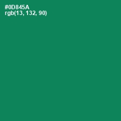 #0D845A - Deep Sea Color Image