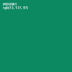 #0D8961 - Deep Sea Color Image