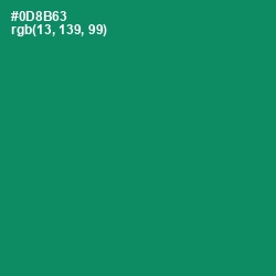 #0D8B63 - Deep Sea Color Image