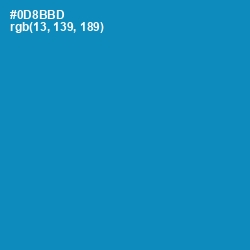 #0D8BBD - Bondi Blue Color Image