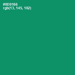 #0D9166 - Elf Green Color Image