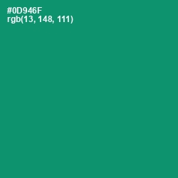 #0D946F - Elf Green Color Image