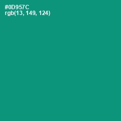 #0D957C - Elf Green Color Image