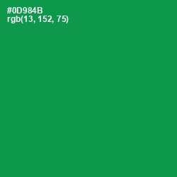 #0D984B - Green Haze Color Image