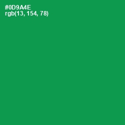 #0D9A4E - Green Haze Color Image