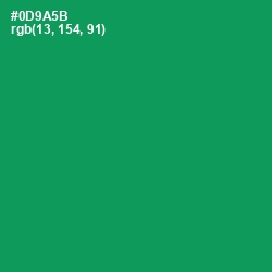 #0D9A5B - Green Haze Color Image