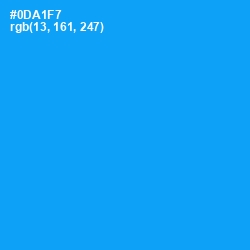 #0DA1F7 - Dodger Blue Color Image