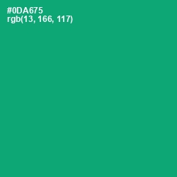 #0DA675 - Jade Color Image