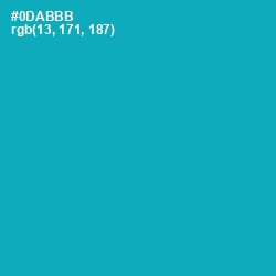#0DABBB - Bondi Blue Color Image
