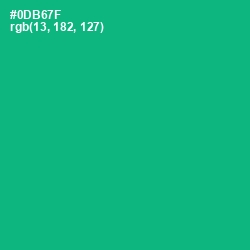 #0DB67F - Jade Color Image
