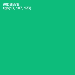 #0DBB7B - Jade Color Image