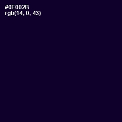 #0E002B - Black Rock Color Image